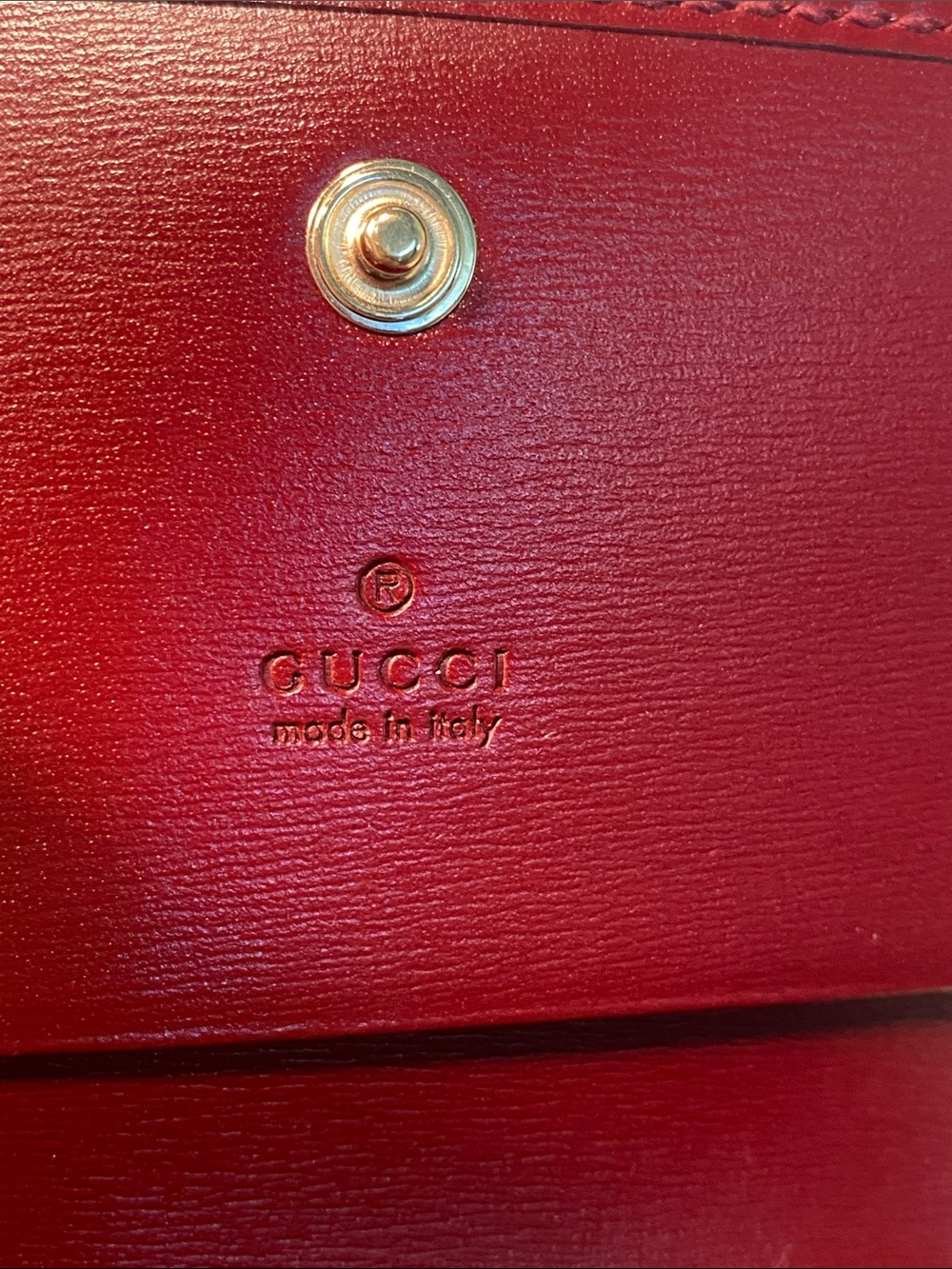GUCCI Shadow Print Card Case With Box & COA - Picture 11 of 14